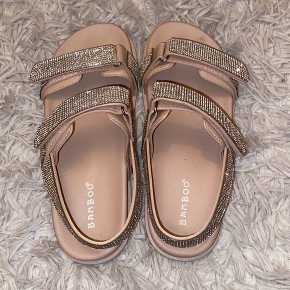 Fashion Nova Embellished Flat Sandals - Picture 5 of 7